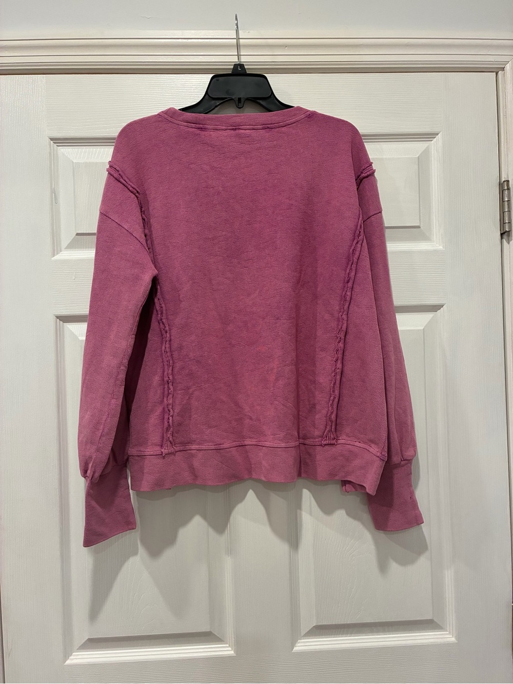 easel Dusty Rose Crewneck Pullover Sweatshirt - Picture 3 of 5